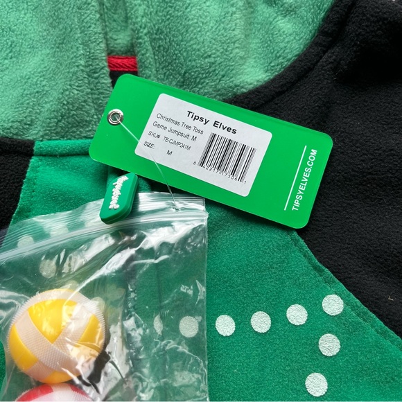 Tipsy Elves Black and Green Festive Hoodie - Picture 3 of 5